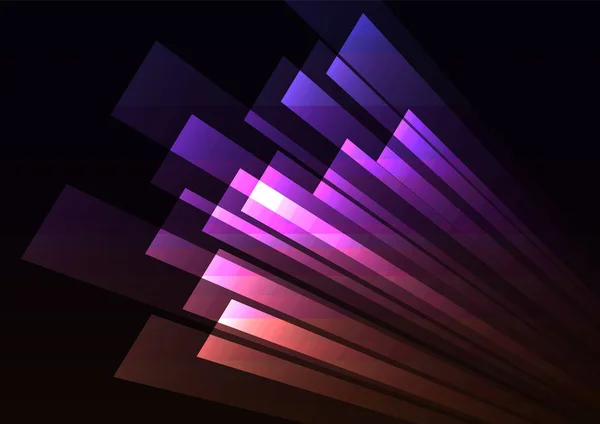 Corner speed rush pink purple bar abstract background — Stock Vector