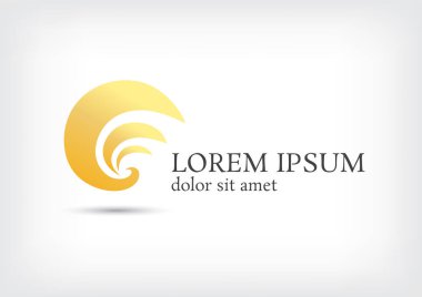 kanat vektör logo tasarım şablonu, kuş simgesi, geçiş yumuşatma işareti, eğri sembolü, vektör çizim