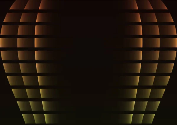 Жовтий Абстрактний Фон Піксельної Кулі Лінія Квадратного Шару Спектру Технологія — стоковий вектор