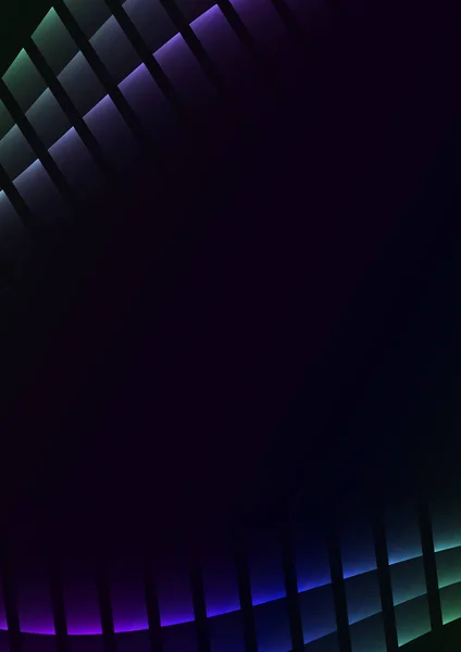 Blau Grün Abstrakte Pixelkurve Hintergrund Quadratische Ebene Linie Technologie Geometrischer — Stockvektor