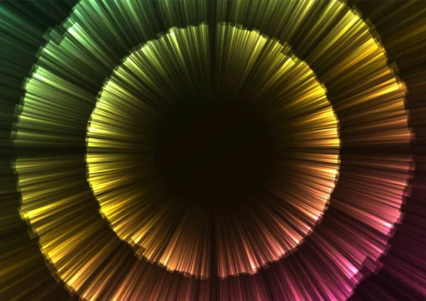 Επικάλυψη Φόντο Ουράνιο Τόξο Αφηρημένη Πυροτέχνημα Λάμψη Λουλούδι Στρώμα Άνθιση — Διανυσματικό Αρχείο