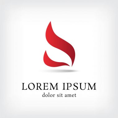 vektör logo tasarım şablonu alev, simge ateş, işareti blaze, sembol burgu, illüstrasyon vektör