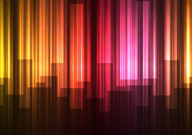 Kırmızı düşen hız çubuğu Çakışma koyu arka plan, şerit katman zemin, teknoloji kalıp, vektör çizim