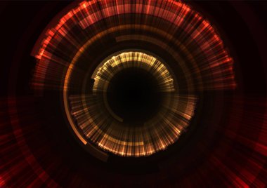 soyut daire sarmal sayfa örtüşme arka planı, turuncu dijital katman hattı, teknoloji tasarım şablonu, vektör çizim ile