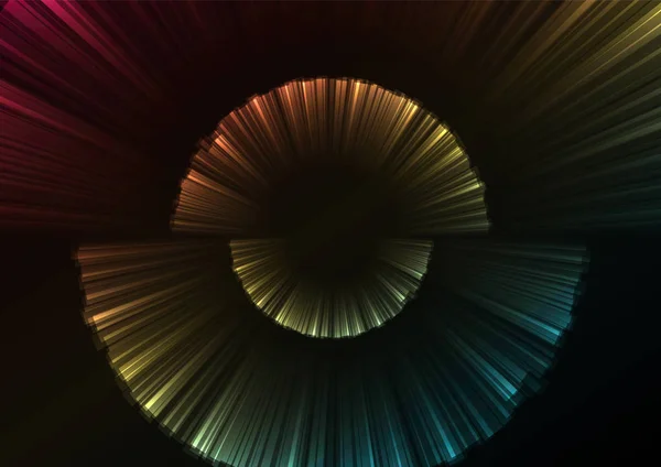 Αφηρημένη Κύκλο Επικάλυψη Φύλλο Φόντο Πολύχρωμη Ψηφιακή Στρώμα Γραμμή Τεχνολογία — Διανυσματικό Αρχείο