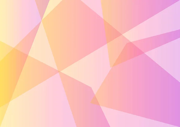 Pastel Geel Roze Abstracte Achtergrond Facetlaag Meerkleurige Transparante Achtergrond Vectorillustratie — Stockvector