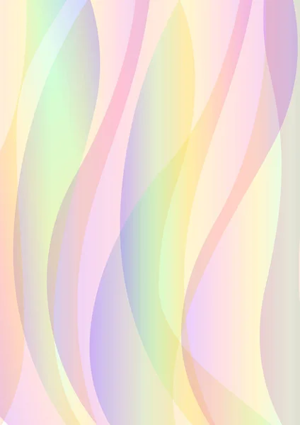 Pastel Arco Iris Fondo Abstracto Capa Onda Fondo Transparente Multicolor Vectores de stock libres de derechos