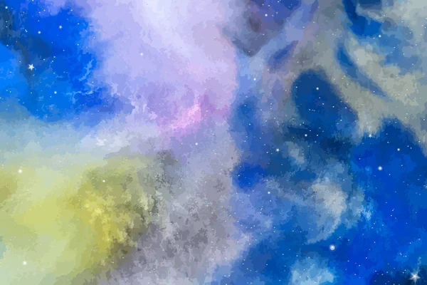 Sonsuzluk. Soyut evren. Vektör çizim