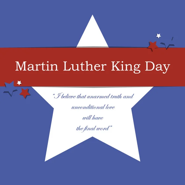Martin Luther King günü tebrik. Vektör çizim