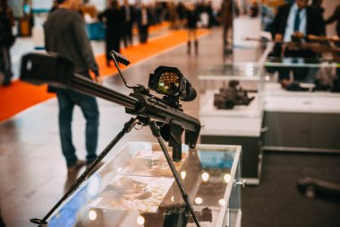 Kiev, Ukrayna - 21 Ekim. Sgm-12.7 - tüfek kalibre12.7 108 mm, Pjsc bitki 