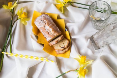 Taze dilimlenmiş cupcake