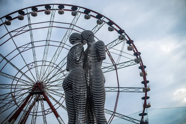 Batumi Georgia Noviembre 2019 Ali Nino Son Una Estatua Que — Foto de Stock