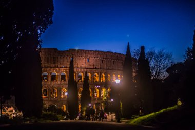 İtalya / Roma 14. Aralık 2019 Fotoğraf Kolezyumu