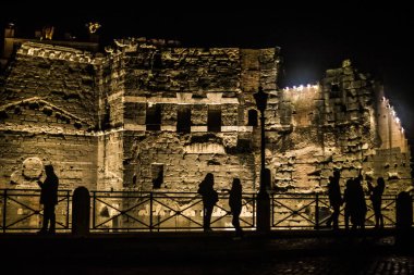 İtalya / Roma 14. Aralık 2019 Roma forumunun kalıntıları