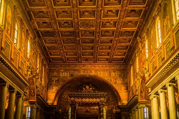 Italien Rom Dezember 2019 Basilika Santa Maria Maggiore Bild Einer — Stockfoto