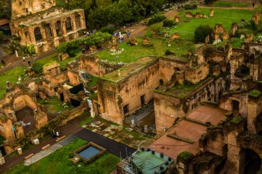 İtalya / Roma 14. Aralık 2019 Roma forumunun kalıntıları