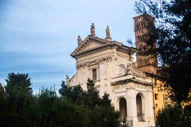 İtalya / Roma 14. Aralık 2019 Roma forumunun kalıntıları