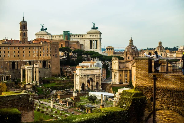 Italy Rome December 2019 Ruins Roman Forum — Stock Photo, Image