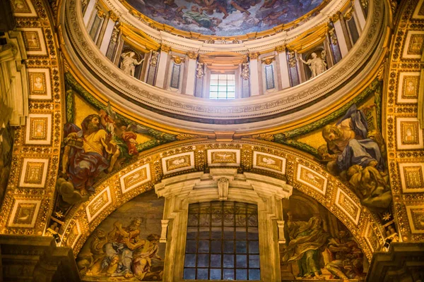 Italie Rome Décembre 2019 Les Murs Intérieurs Basilique Saint Pierre — Photo