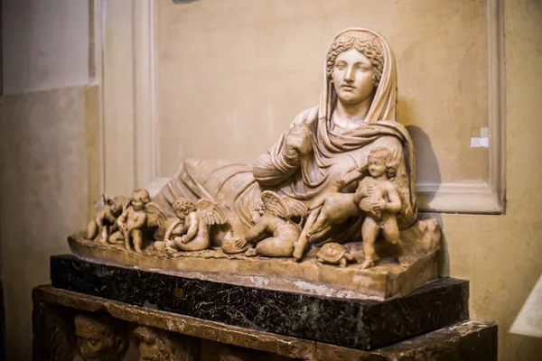 Italia Roma Dicembre 2019 Sculture Decorazioni Del Museo Vaticano — Foto Stock