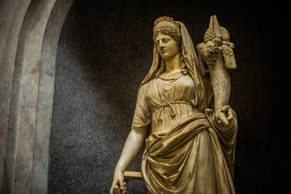 Italia Roma Dicembre 2019 Sculture Decorazioni Del Museo Vaticano — Foto Stock