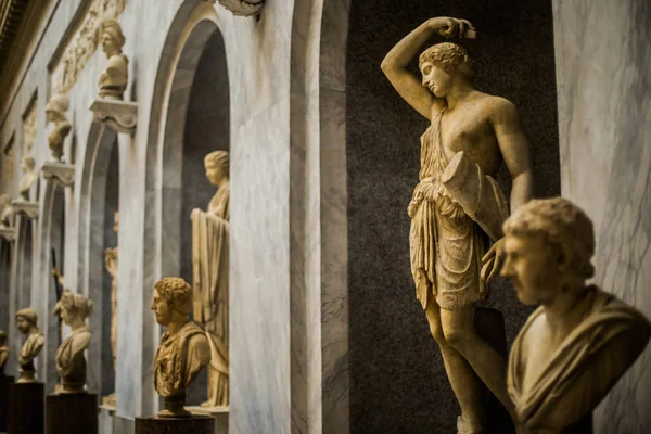 Italië Rome December 2019 Sculpturen Decoraties Van Het Vaticaans Museum — Stockfoto