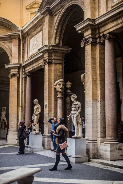 Włochy Rzym Grudzień 2019 Sale Muzeum Watykańskiego — Zdjęcie stockowe