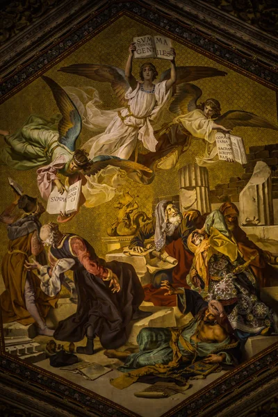 Olaszország Róma December 2019 Murals Temple Peter — Stock Fotó