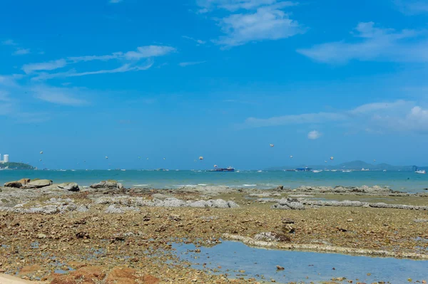 Perfect sky and water with reef of ocean Thailan — Stock Photo, Image