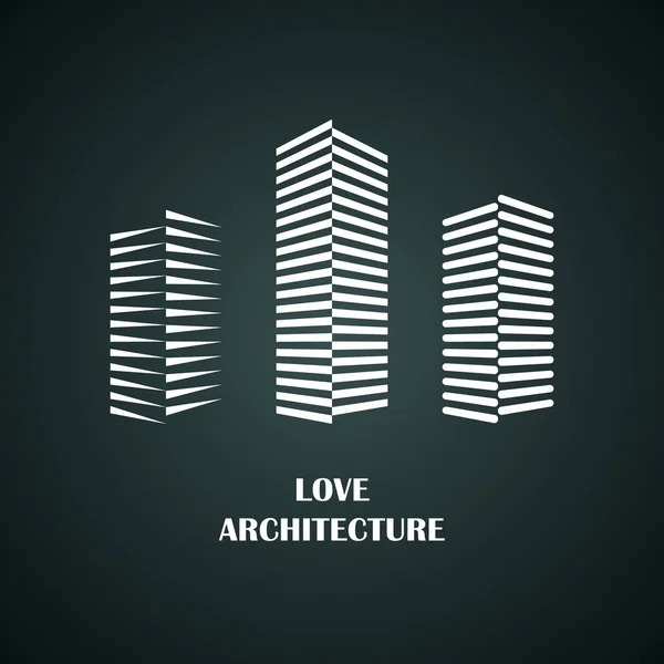 J'aime l'architecture — Image vectorielle