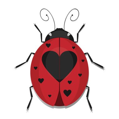 Uğur böceği benekli kalp