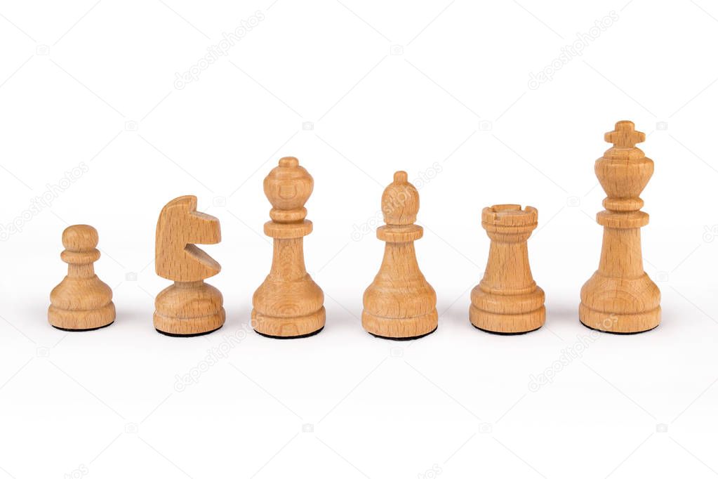 white chess pieces