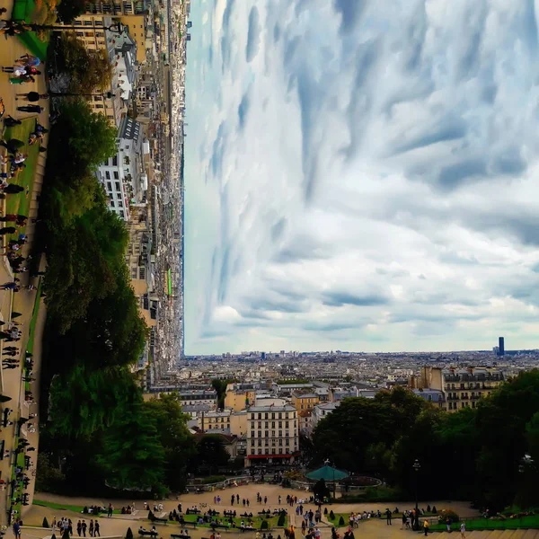 Vista Surreal de Paris — Fotografia de Stock