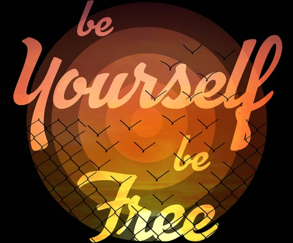 Be yourself be free — Stock Photo, Image