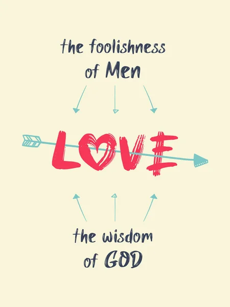 L'amour est la folie des hommes et la sagesse de Dieu — Photo