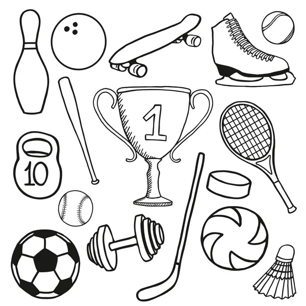 Set illustration de stock de sport — Image vectorielle