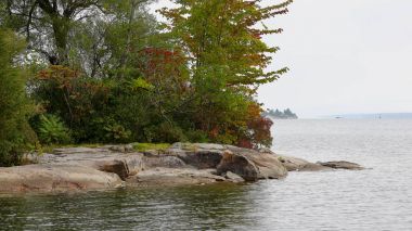 Ağaçlar kayalar defne d kıyısında