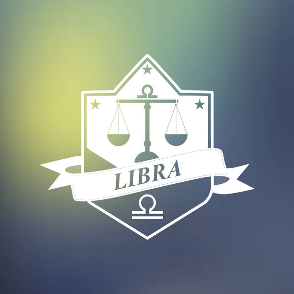 Terazi burç işareti, Astroloji, dövme, vintage rozet şeffaf, vektör çizim
