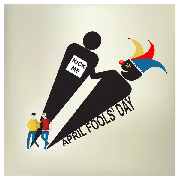 April Fool günü, vektör çizim