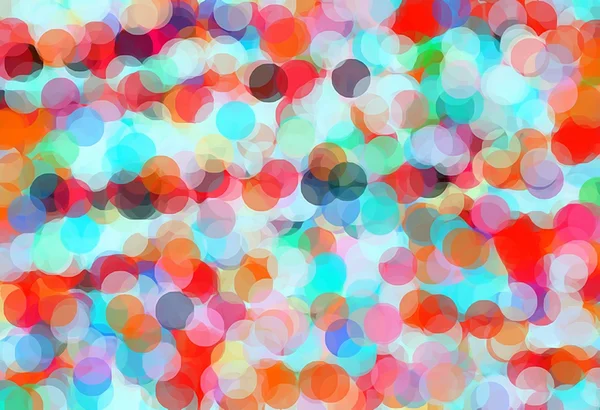 オレンジ色の青と緑の円パターンの抽象的な背景 — ストック写真