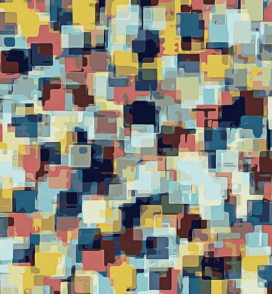 Синій жовтий і рожевий квадратний візерунок абстрактний фон — стокове фото