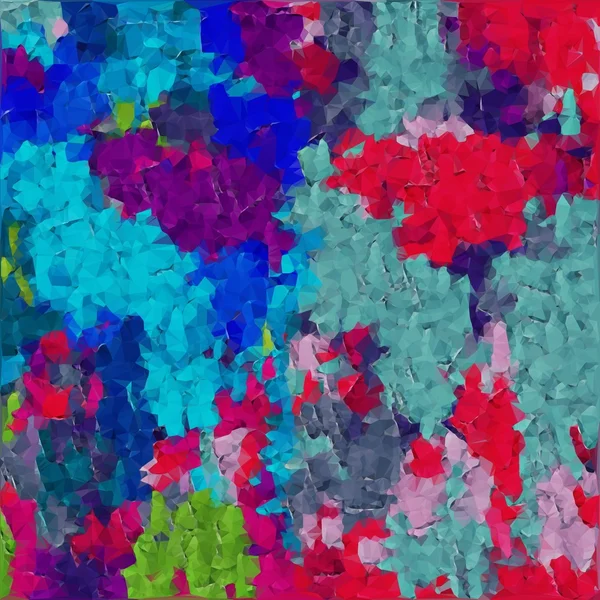 Azul verde rojo y rosa patrón de polígono fondo abstracto — Foto de Stock