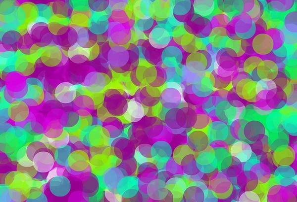 青と緑に紫色の円パターンの抽象的な背景 — ストック写真