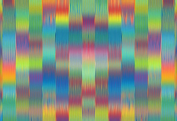 Las líneas geométricas de pintura en color rojo y amarillo verde azulado dibujan fondo abstracto. —  Fotos de Stock