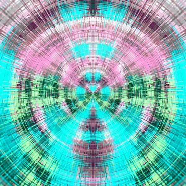 Геометричний рожево-блакитний і зелений коло плетений візерунок абстрактний фон — стокове фото