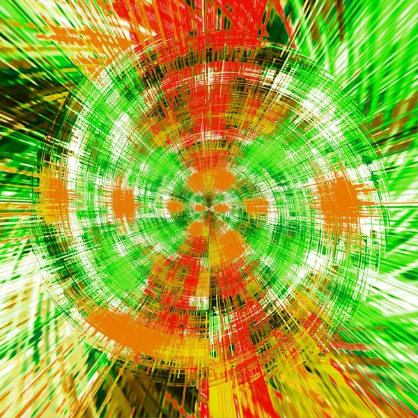 Зелений червоний і помаранчевий коло простий візерунок абстрактний фон — стокове фото