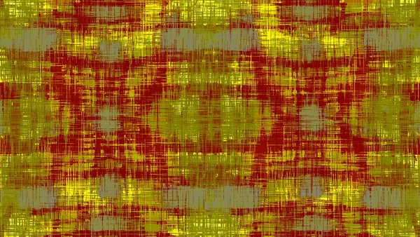 赤と黄色の格子縞パターンの抽象的な背景 — ストック写真