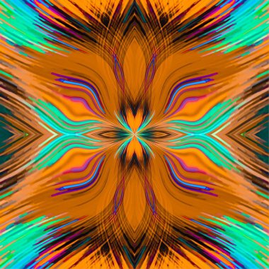 kahverengi yeşil pembe ve mavi sarmal çizgi deseni arka plan