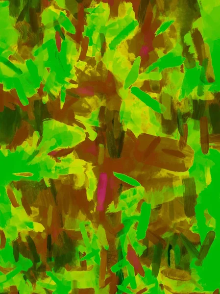 Camouflage Painting Texture Abstract Background Green Yellow Brown — Stock Photo, Image
