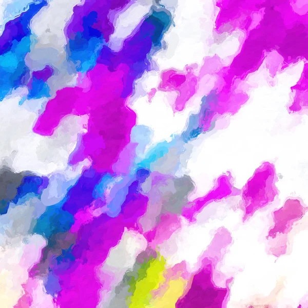 Психоделическая Текстура Картины Абстрактна Розовым Фиолетовым Синим Желтым Белым Цветом — стоковое фото